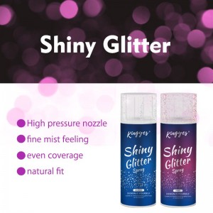 Daim ntawv lo los yog Lag luam wholesale Logo Festival Cosemtic Fine Body Glitter Highlighter Shimmer Powder Mist Spray