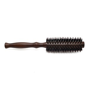 Round Boar Bristle-hårbørste for føning, styling, krølling, utblåsninger, strandbølger, gir volum og løft til middels hårlengder.Flott for alt hår