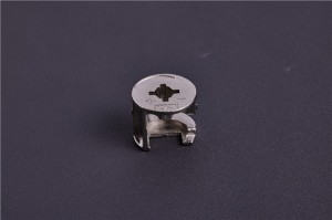 18 mm dēlis Cinka sakausējuma ekscentriskais ritenis ar niķeļa apdares izciļņu