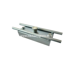 Tomua Raima Push Pull Button Magnets with Sided Rods, Galvanized