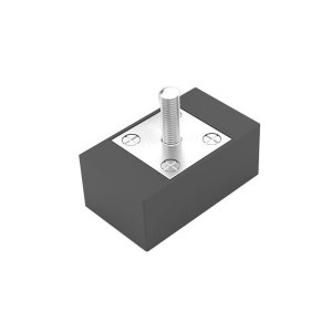 Rechteckeg Gummistécker Beschichtete Magnete fir Wandturbin Applikatioun
