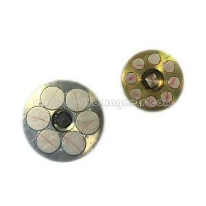 Sib Nqus Plate Holder Nrog Hloov Thread-Pin rau Kho Socket Magnet D65x10mm