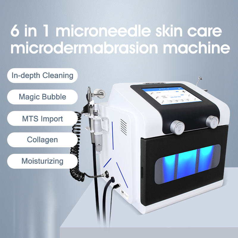 6 in 1 Microneedle Skin Care Microdermabrasion Machine انځور شوی انځور