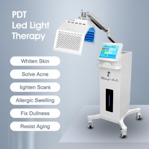 عمودی 7 رنګ PDT Led Light Therpy ښکلا ماشین