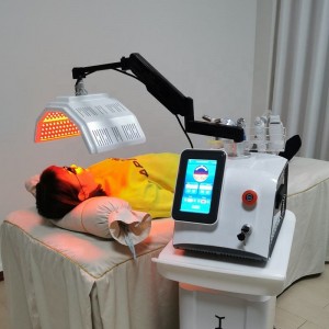 बहुआयामी 6 में 1 त्वचा कायाकल्प एलईडी पीडीटी बायो-लाइट थेरेपी सैलून उपयोग के लिए 7 रंगीन रोशनी चेहरे पीडीटी