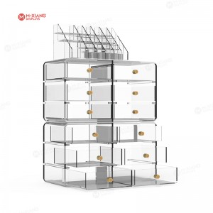 Special Price for Gondola Racking System - 6 Layers Acrylic Display Stand Cosmetics Jewelry Products Acrylic Display Box Hot Sale Skin Care Products Display Cabinet – Meixiang