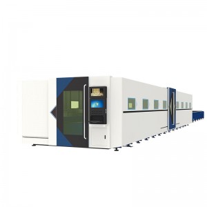 Máquina automática de corte de tubos a laser de carregamento e descarregamento com três mandris