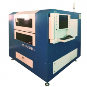 EPLC6080 Precision Serat optik Laser Mesin motong pikeun substrat PCB