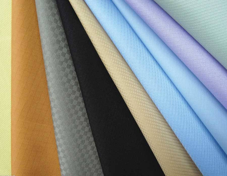A collection of types and fabrics of household textiles
