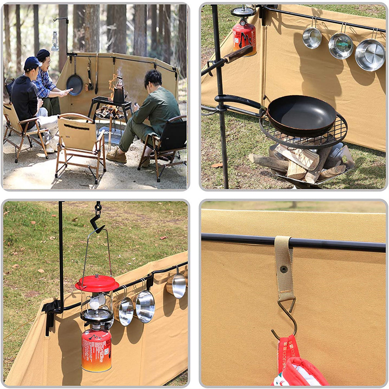 Többfunkciós tábortűz szélvédő kemping piknik szélvédő kemping kerítés