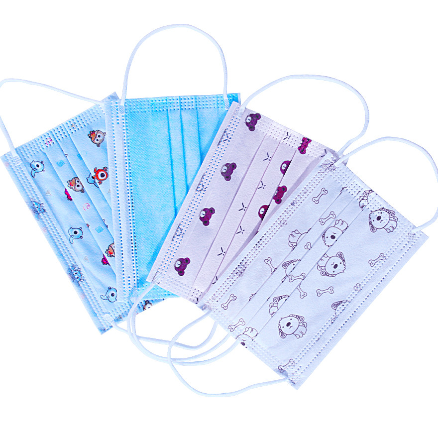 3 Ply Non Woven 10 Years Old 14.5cm*9.5cm Kids Face Mask