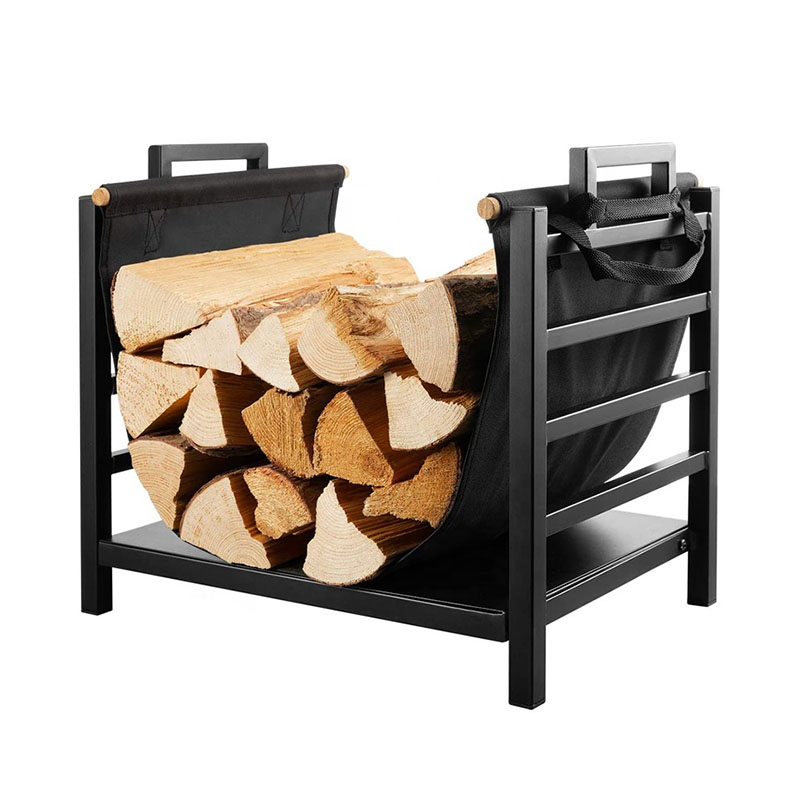 Firewood Racks Fireplace Log Holder with Canvas Carrier for Indoor/Outdoor In Fireplace Sets & Accessories In Storage Featured Image