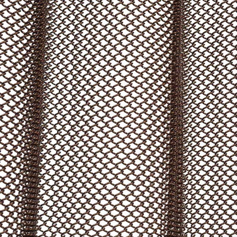 Stainless Steel မီးလင်းဖို အလှဆင် ကုလားကာ Cascade Metal Coil Curtain သတ္တု Mesh Chain Drapery Fabric