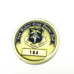 Manufacturer Cheap Cartoon Epoxy Badge Metal Resin Epoxy Pin Badge Custom Round Shape Gold Coins