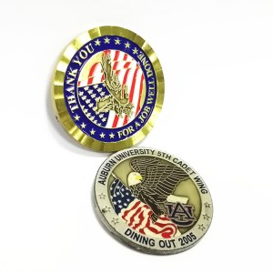 Monede metalice cu două fețe Din aliaj de zinc, placare dublă, insigne pentru monede din email moale