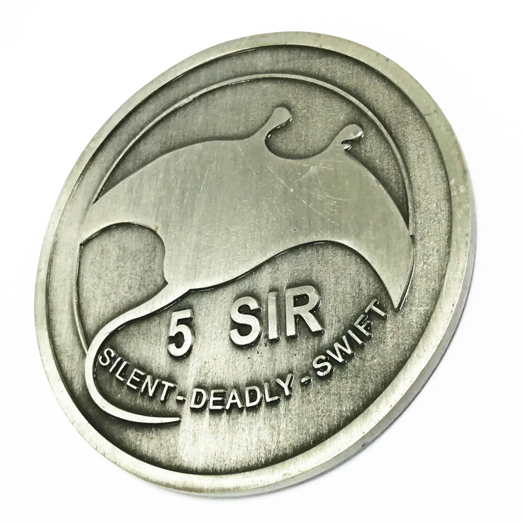 डबल-साइड एम्बोसमेन्ट एन्टिक निकल स्मारिका सिक्का विशेष छवि