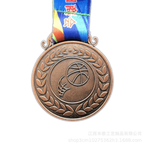 Medalla de béisbol de cobre con medalla de metal personalizada hecha en fábrica de china de 15 años