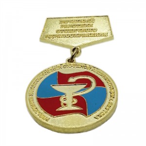 Pielāgots emblēmu komplekts Pielāgots logotips Zelta sudraba bronzas medaļas