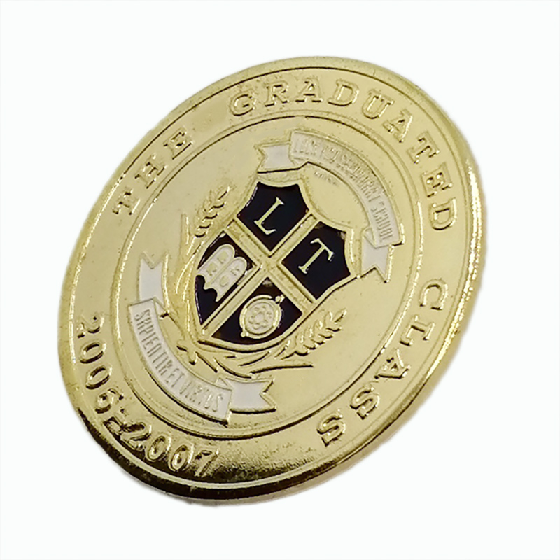រូបភាពពិសេស វត្ថុអនុស្សាវរីយ៍យោធា 3D លោហៈធាតុមាស 3D ផ្ទាល់ខ្លួនរបស់ប៉ូលីស Pin Badge