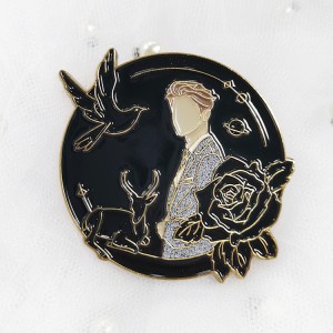 Mini insignia de metal de dibujos animados lindo animal esmalte Bts Kpop Pin de esmalte suave Insignia Bts