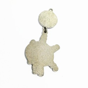 Promotion Keychain Geschenke Cute Animal White Sheep Hard Emaille Metal Keyring