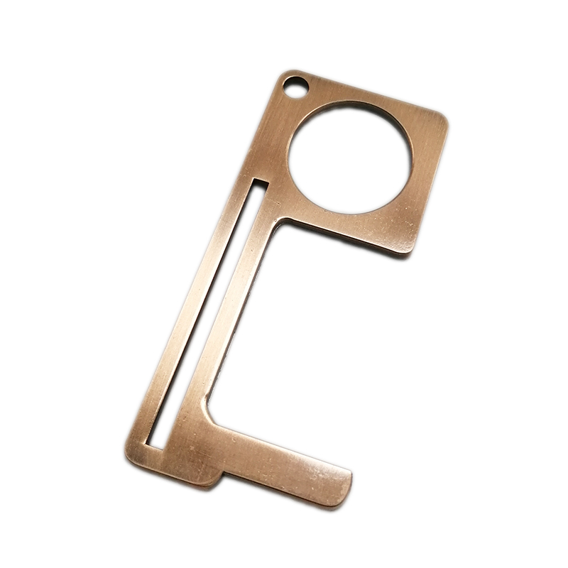 Itinatampok na Larawan ng Blank Metal Door Opener Keychain