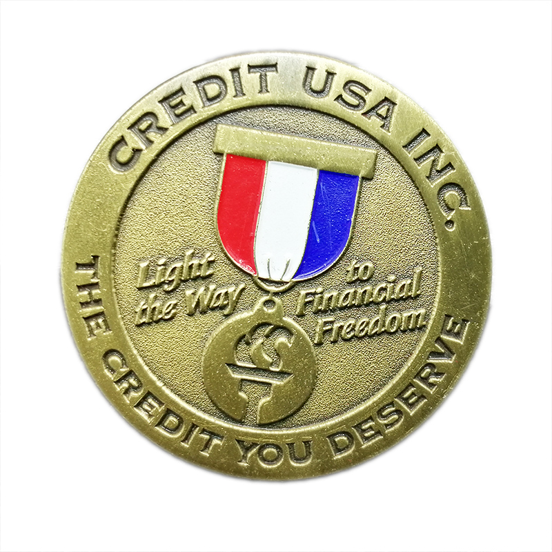 Позолочена металева медаль, зроблена на замовлення, м’яка емаль