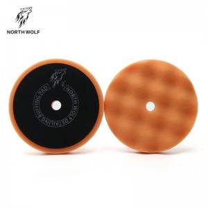 5″Orange polishing waffle& covnvex pad