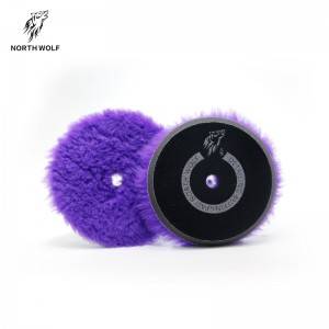 5” Purple wool buffing pad
