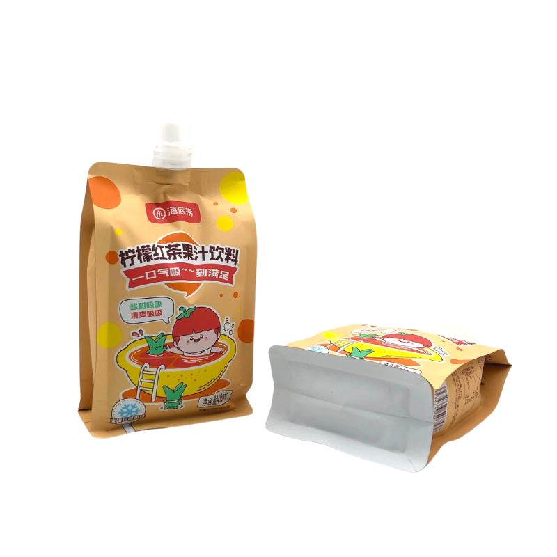 Пакеты с носиком для напитков из алюминиевой фольги с плоским дном Рекомендуемое изображение