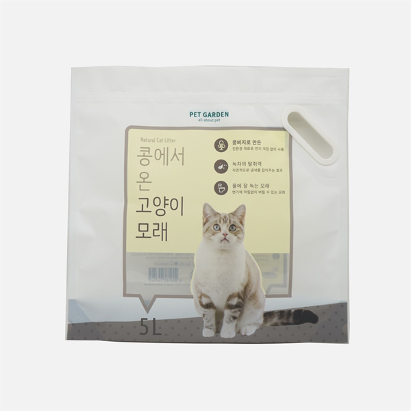 Cat Litter Stand up pouches nrog Italic Tes
