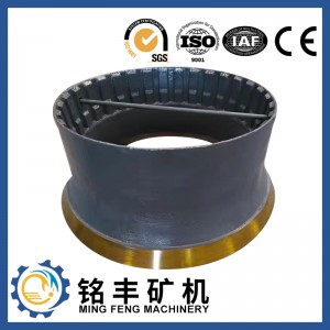 High manganese steel parts Sandvick H4800 cone crusher parts