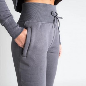 Pantalon de survêtement coupe ajustée en coton pour femme
