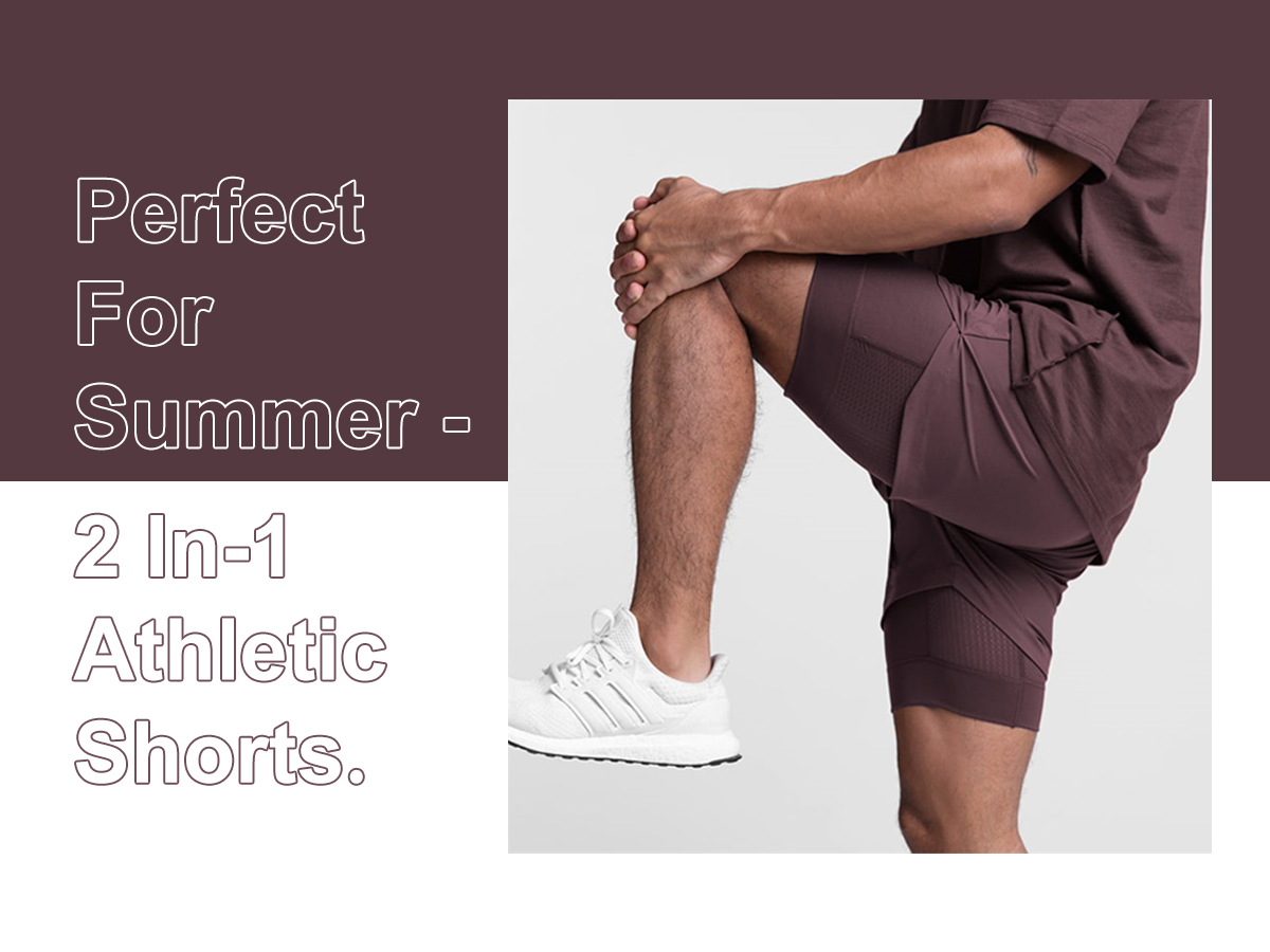 Perfect pentru vară – pantaloni scurți atletic 2 în 1