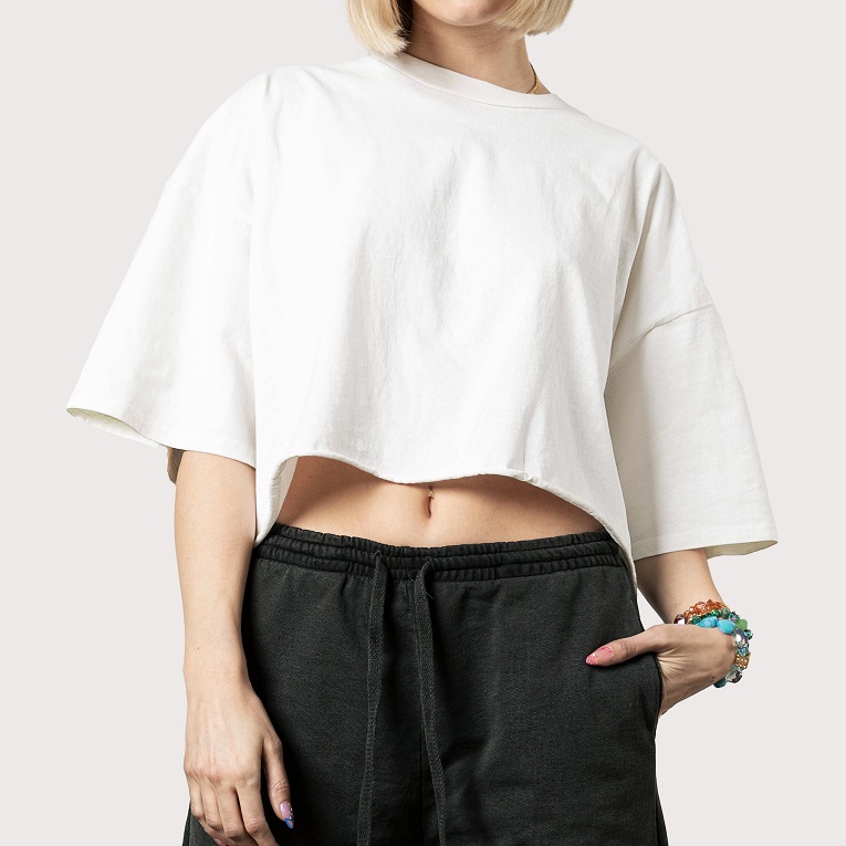 Private Label Crop T-shirt Oversized