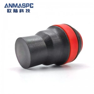 Black Straight Direct Buried Microduct Connector Microduct Coupler End stop