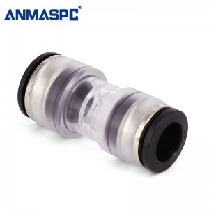 Zinc Alloy Transparent Microduct Connector Coupler Clear Body Microduct Connector