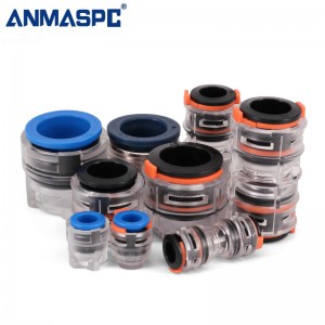 HDPE Micro duct connector straight connector telecom ho an'ny fibre optic cable HDPE microduct connector end stop end cap