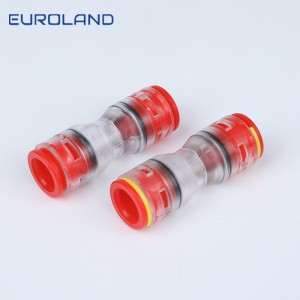 China Made 14mm Straight Type Fiber Optic HDPE Micro Duct Connector