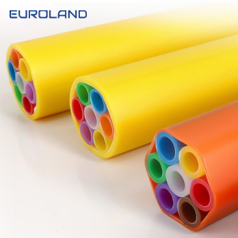 HDPE 2 cara 14/10mm microduct tube tunggal pikeun instalasi kabel serat optik