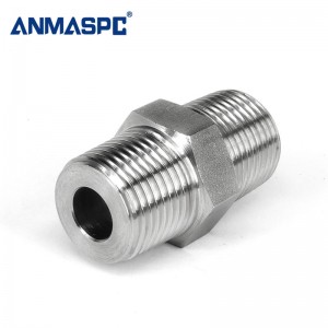 Threaded Connector Metric Die Threaded Connector Extension Pipe NPT Hydraulic Weight Hose Steel Hexagon Connector