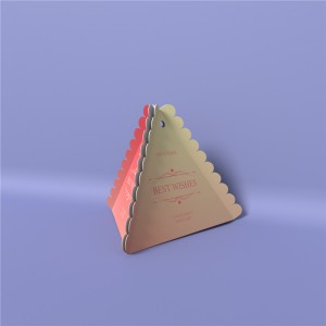 Scatole triangulari persunalizate Scatola di forma speciale di caramelle per ospiti