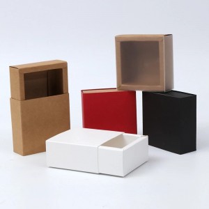 Kraft Drawer Packaging Paper Pull Out Boxes
