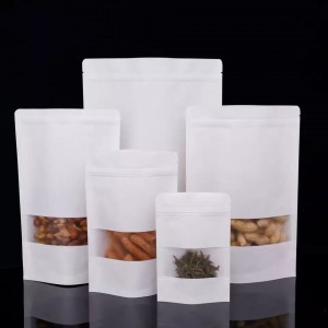 Kraft alumínium cipzáras tároló élelmiszer papírzacskó
