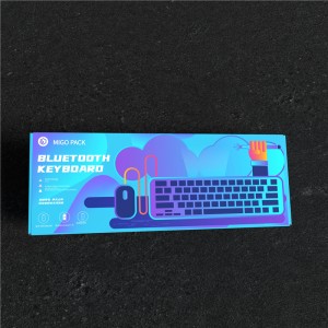 Гофрированная коробка с матовой цветной клавиатурой