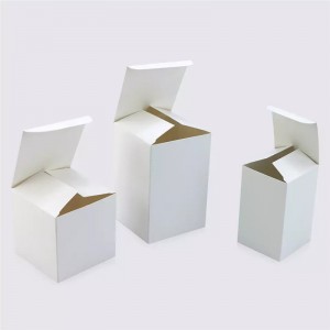 Ṣetan Iṣura Kekere White Box Packaging Plain Box