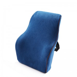 Ergonomic Memory Foam Back Lumbar Support Cushion Pillow with Belt