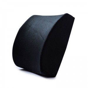 I-Portable Memory Foam Lumbar Back Support Pillow With Extensional Strap