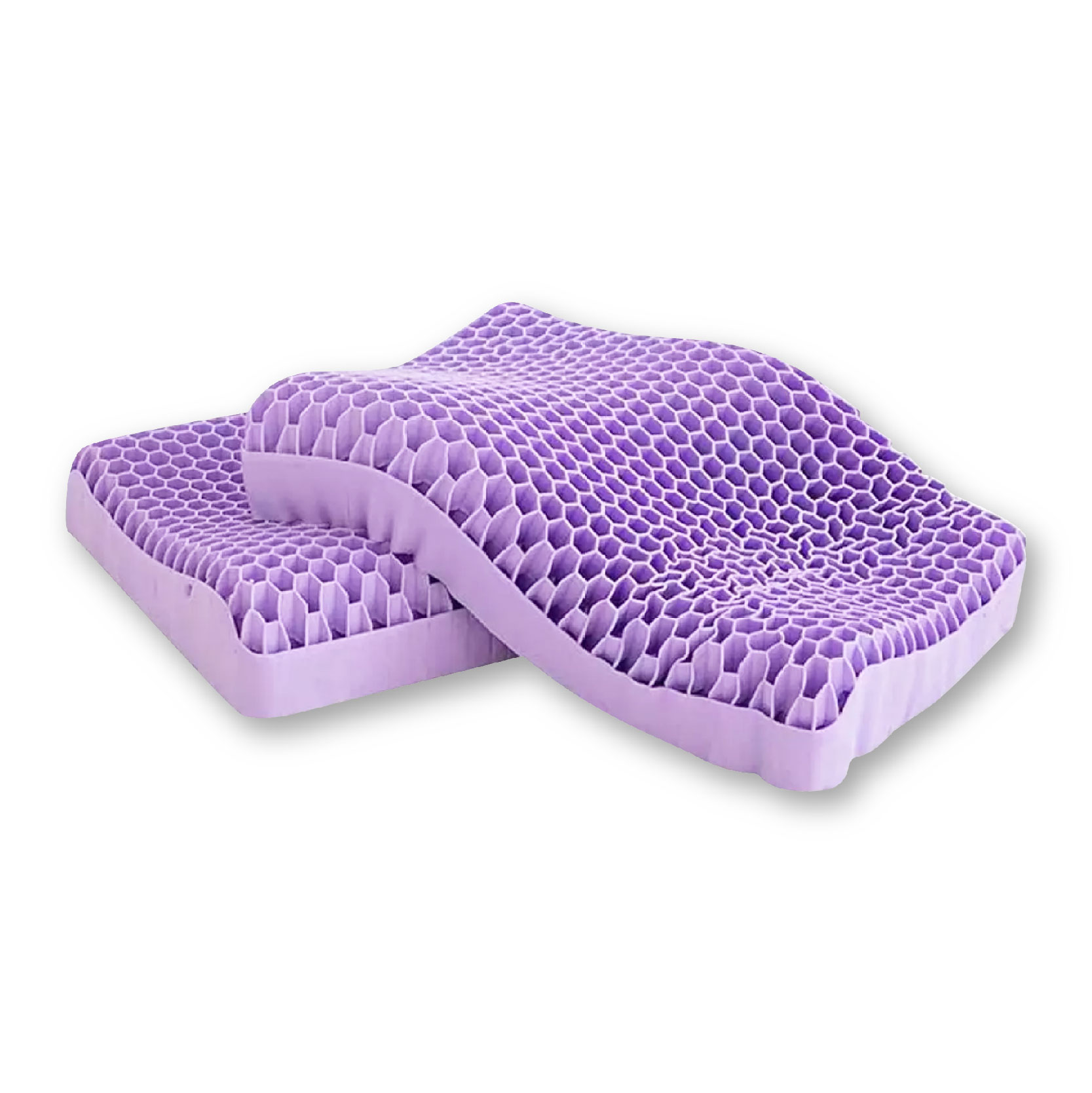 Zero pressure TPE 3D Honeycomb Neck protection หมอน TPE ด้านในล้างทำความสะอาดได้