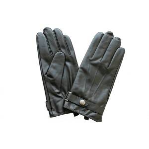 Rapid Delivery for Leather Shooting Gloves - Men lamb/sheep leather fleece lined winter gloves with button  – Fanshen